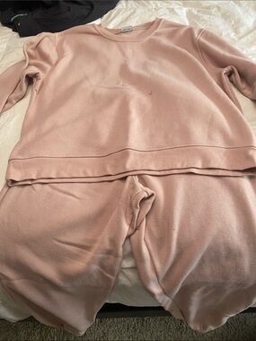 a:glow Plush Two-Piece  Set in Blush Pink